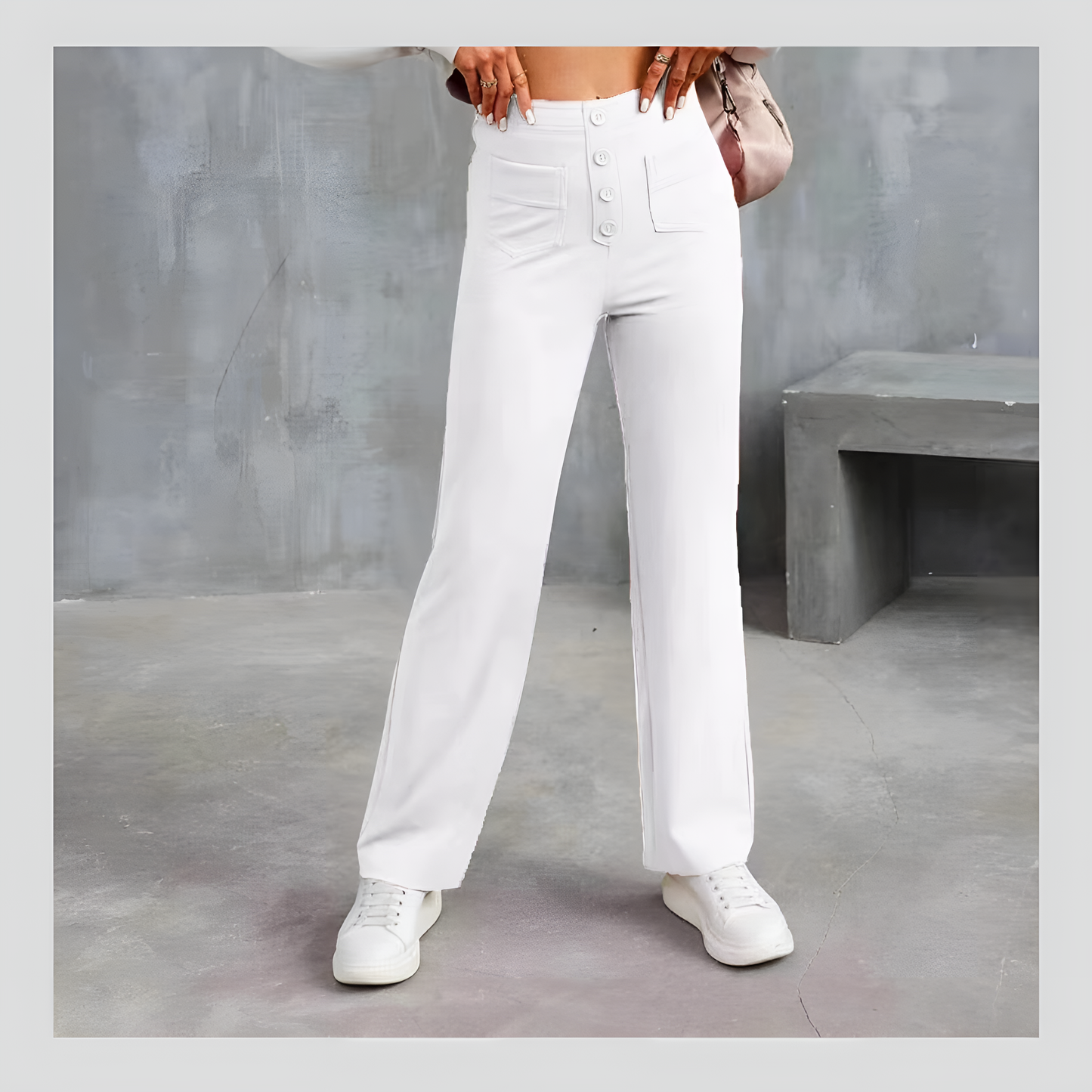 Women's Casual High Waist Stretch Pants