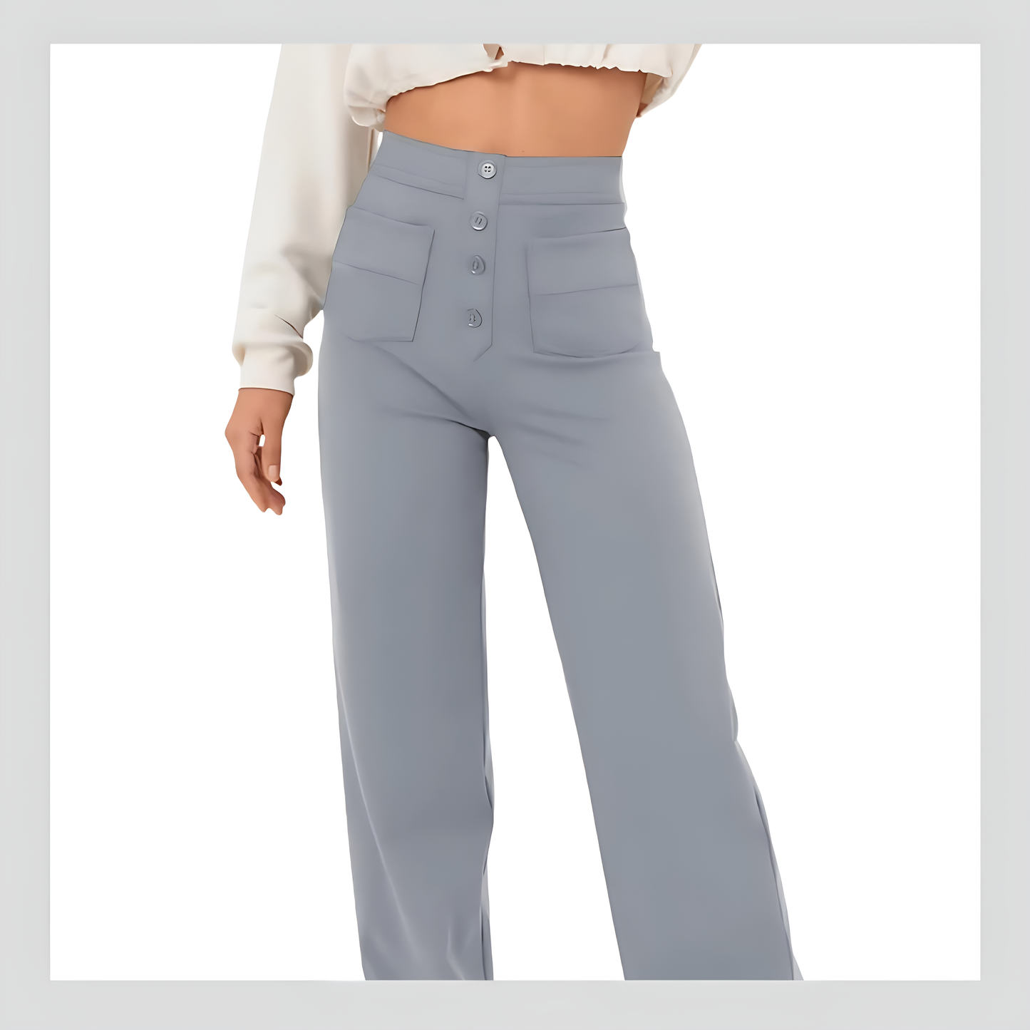 Women's Casual High Waist Stretch Pants