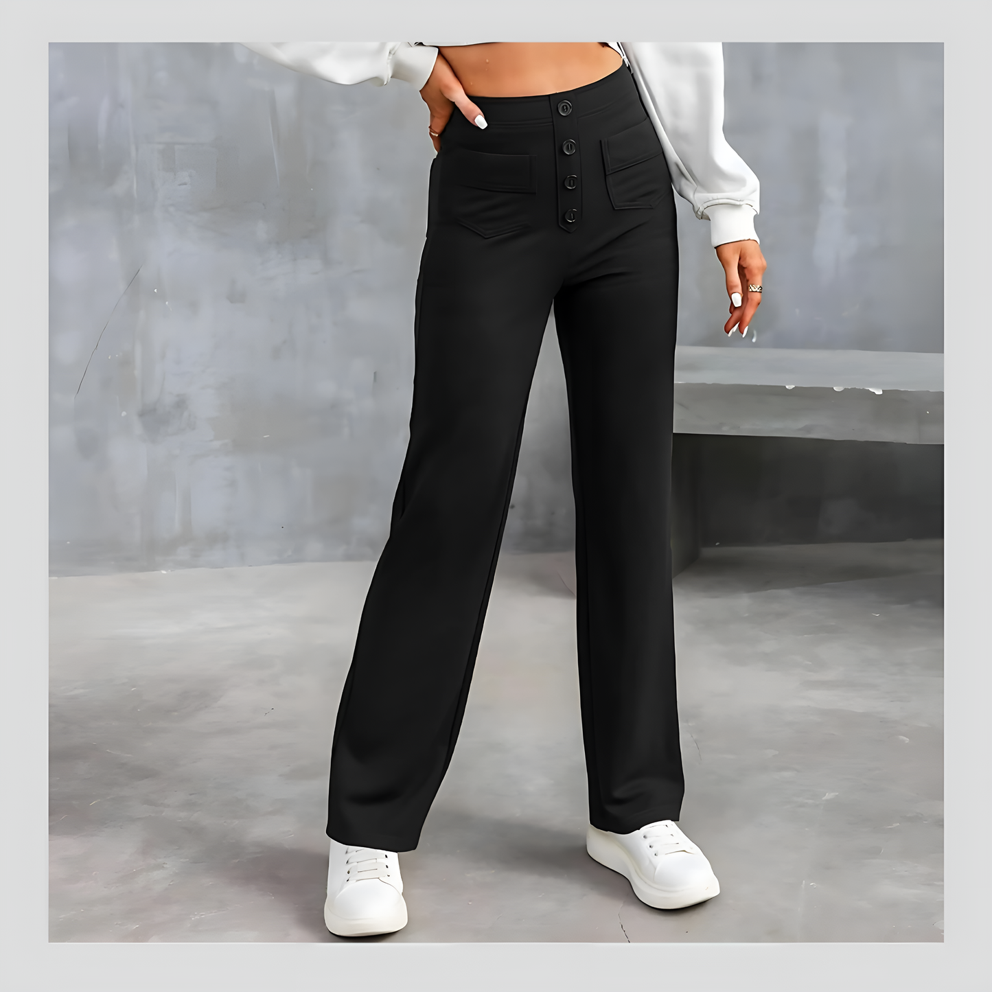 Women's Casual High Waist Stretch Pants