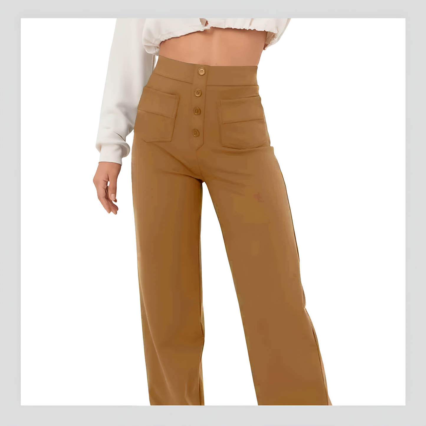 Women's Casual High Waist Stretch Pants