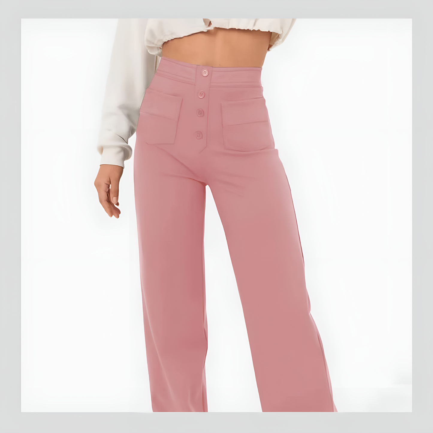 Women's Casual High Waist Stretch Pants