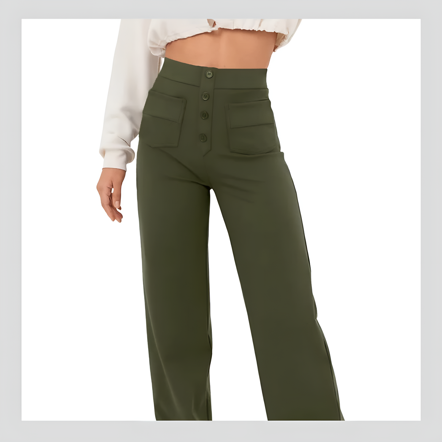 Women's Casual High Waist Stretch Pants